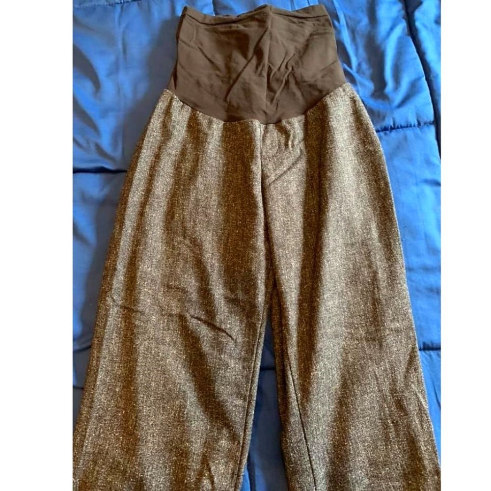 Brown maternity dress pants. Size XL